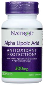 NATROL: Alpha Lipoic Acid 300 mg, 50 Capsules