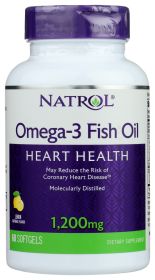 NATROL: Omega 3 Fish Oil 1200 mg, 60 softgels