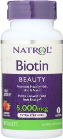 NATROL: Biotin 5000Mg Fst Dslv, 90 tb