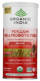 ORGANIC INDIA: Fiber Psyllm Probio Ornge, 10 OZ