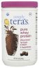 TERA'S WHEY: rBGH Free Whey Protein Fair Trade Dark Chocolate, 12 oz