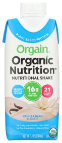 ORGAIN: Organic Vegan Nutritional Shake Sweet Vanilla Bean, 11 oz