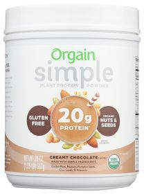 ORGAIN: Protein Simple Pwdr Choc, 1.25 lb