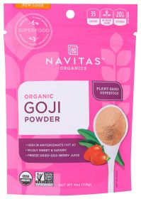 NAVITAS ORGANICS: Organic Goji Berry Powder, 4 oz