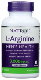 NATROL: L-Arginine 3000 mg, 90 tablets