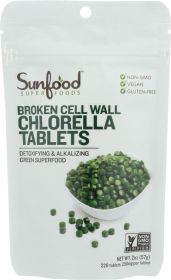 SUNFOOD SUPERFOODS: Tablets Chlorella, 2 oz