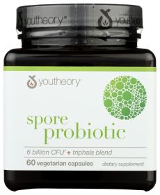 YOUTHEORY: Spore Probiotic 6 Billion CFU, 60 cp