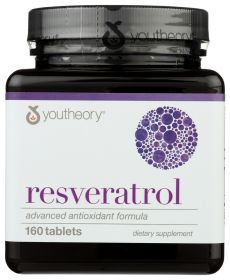 YOUTHEORY: Resveratrol Advanced Formula, 160 tb