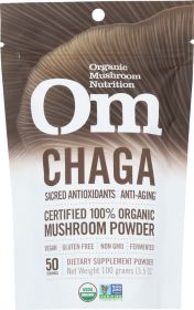 OM ORGANIC MUSHROOM NUTRITION: Chaga The Mushroom of Youth, 100 gm