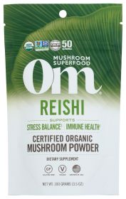 OM ORGANIC MUSHROOM NUTRITION: Reishi Mushroom Powder, 100 gm