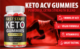 2-Fast Start Keto Gummies; Fast Start ACV Gummies; Weight Loss Gummies; 120ct