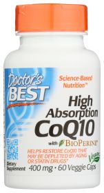 DOCTORS BEST: Hi Abs Coq10 400Mg, 60 VC