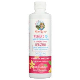 MARYRUTHS: Womens 40Plus Multivitamin Liposomal Vanilla Peach, 15.22 fo