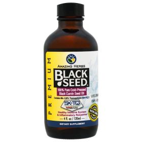 AMAZING HERBS: Oil Black Seed Premium, 4 oz