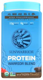 SUNWARRIOR: Warrior Blend Protein Powder Chocolate, 750 gm