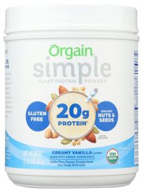 ORGAIN: Protein Simple Pwdr Vnla, 1.25 lb